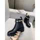 Gucci Ankle Boots Leather with Belt Crystals