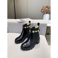 Gucci Ankle Boots Leather with Belt Crystals