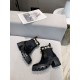 Gucci Ankle Boots Leather with Belt Crystals