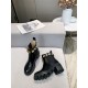 Gucci Ankle Boots Leather with Belt Crystals