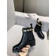 Gucci Ankle Boots Leather with Belt Crystals