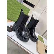 Gucci Ankle Boots Leather Elastic