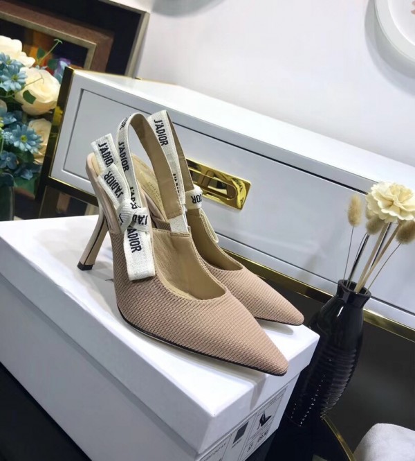 Dior J'ADior Pumps In Nude Technical Canvas