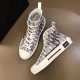 Dior B23 High-Top Sneakers In Dior Oblique