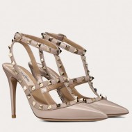 Valentino Rockstud Caged Pumps 100mm Patent Leather