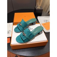 Hermes Giulia Sandals 45MM Suede