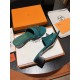 Hermes Giulia Sandals 45MM Suede