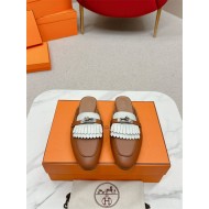 Hermes Mules Oz Fringed