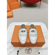 Hermes Mules Oz Fringed