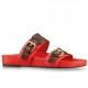 Louis Vuitton Red Bom Dia Mule Monogram Canvas