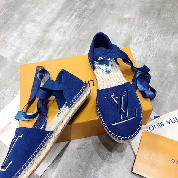 Louis Vuitton LV Escale Starboard Flat Espadrille Blue