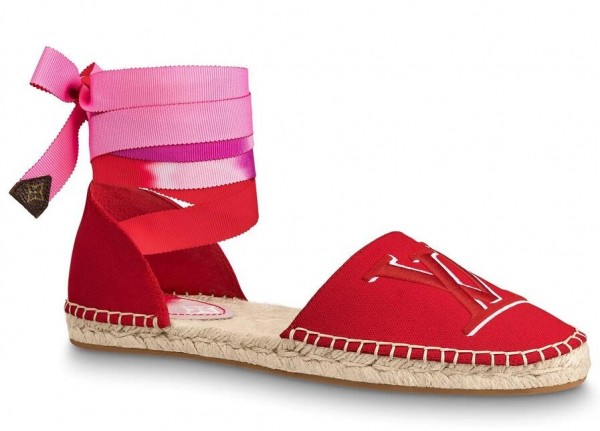 Louis Vuitton LV Escale Starboard Flat Espadrille Red