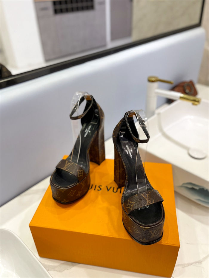 Louis Vuitton Platform Sandals Fame Monogram