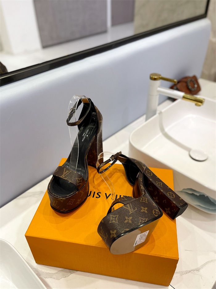 Louis Vuitton Platform Sandals Fame Monogram