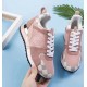 Louis Vuitton Pink Run Away Sneaker Damier Azur Canvas