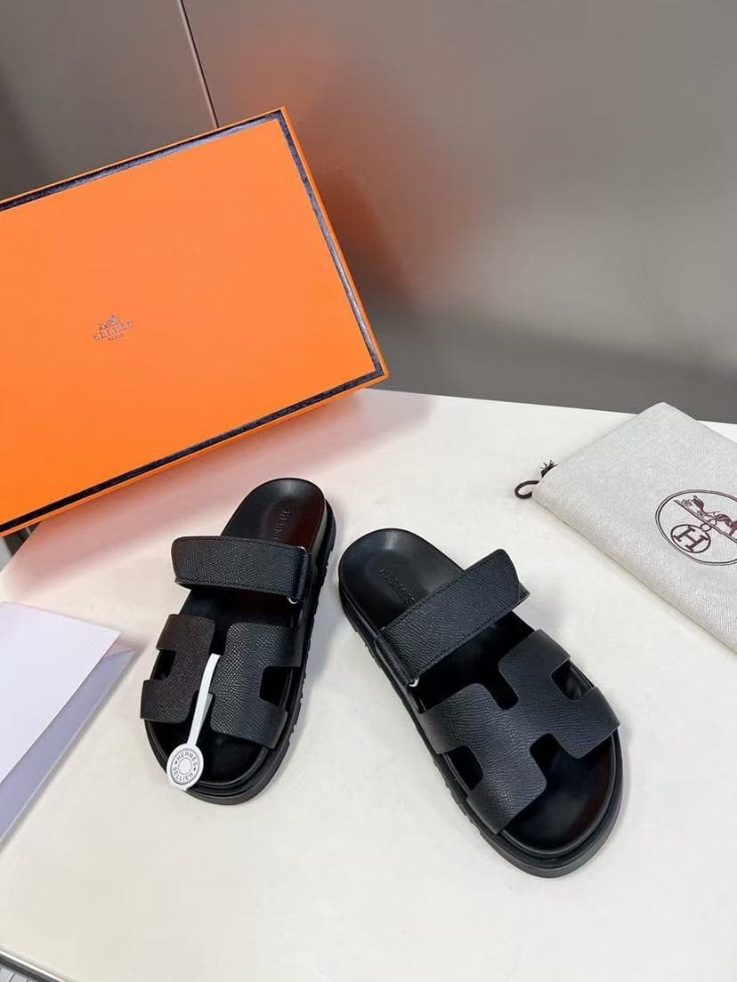 Hermes Slide Sandals Epsom Leather