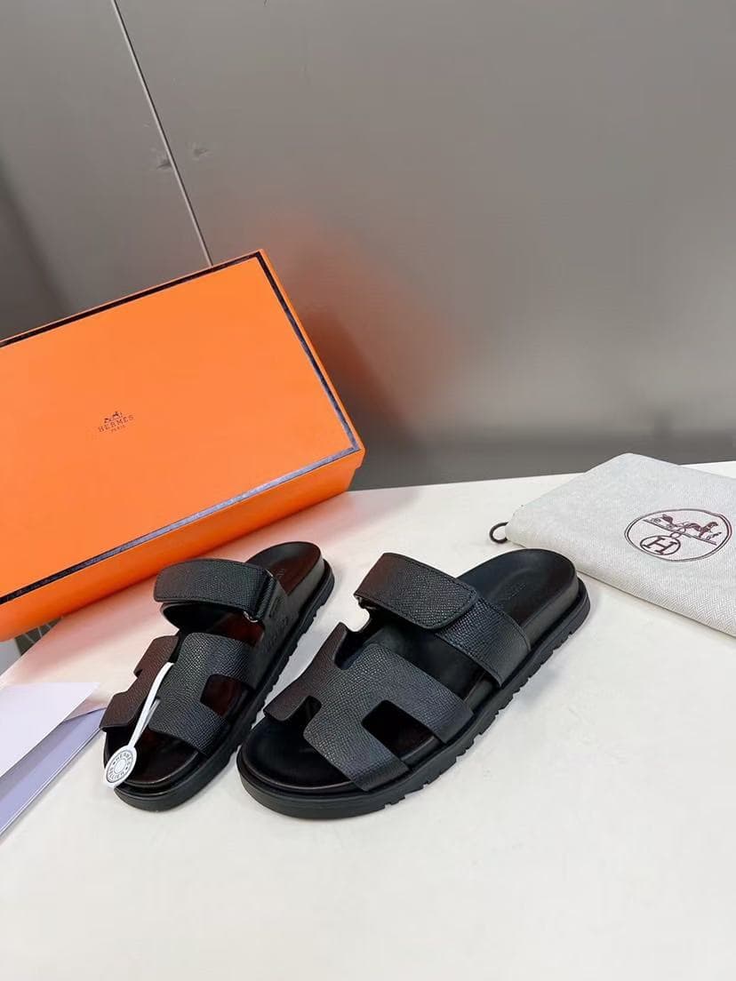 Hermes Slide Sandals Epsom Leather