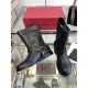 VALENTINO Vlogo Signature Calfskin Ankle Boot for Woman in Black 