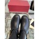 VALENTINO Vlogo Signature Calfskin Ankle Boot for Woman in Black 