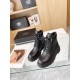 Prada Leather and Re-Nylon Booties Black