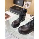 Prada Leather and Re-Nylon Booties Black