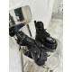 Prada Monolith Leather and Re-Nylon Boots with Pouch