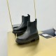 Prada Leather Chelsea Ankle Boots