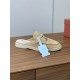 Loro Piana Suede Flat Mules in Beige