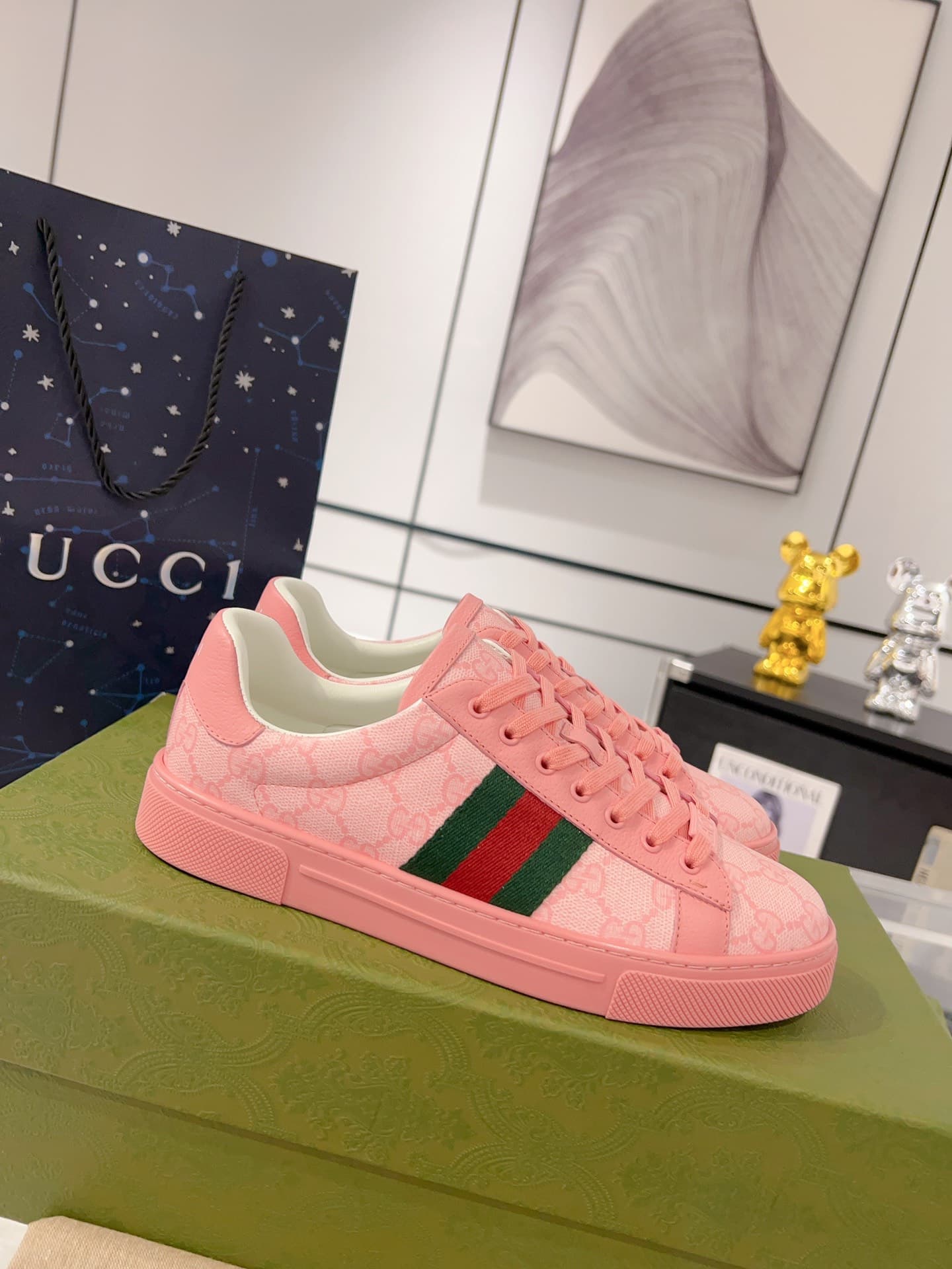 Gucci Ace Men Women Low-top Sneaker 