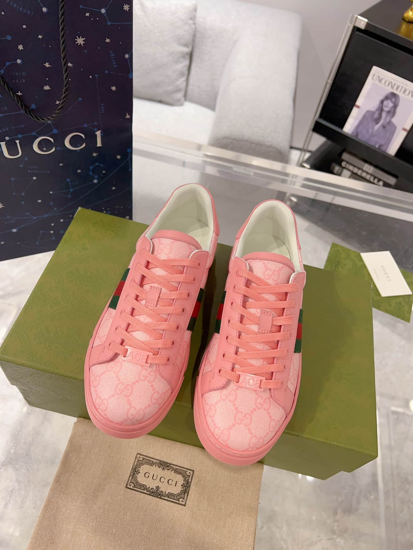 Gucci Ace Men Women Low-top Sneaker 