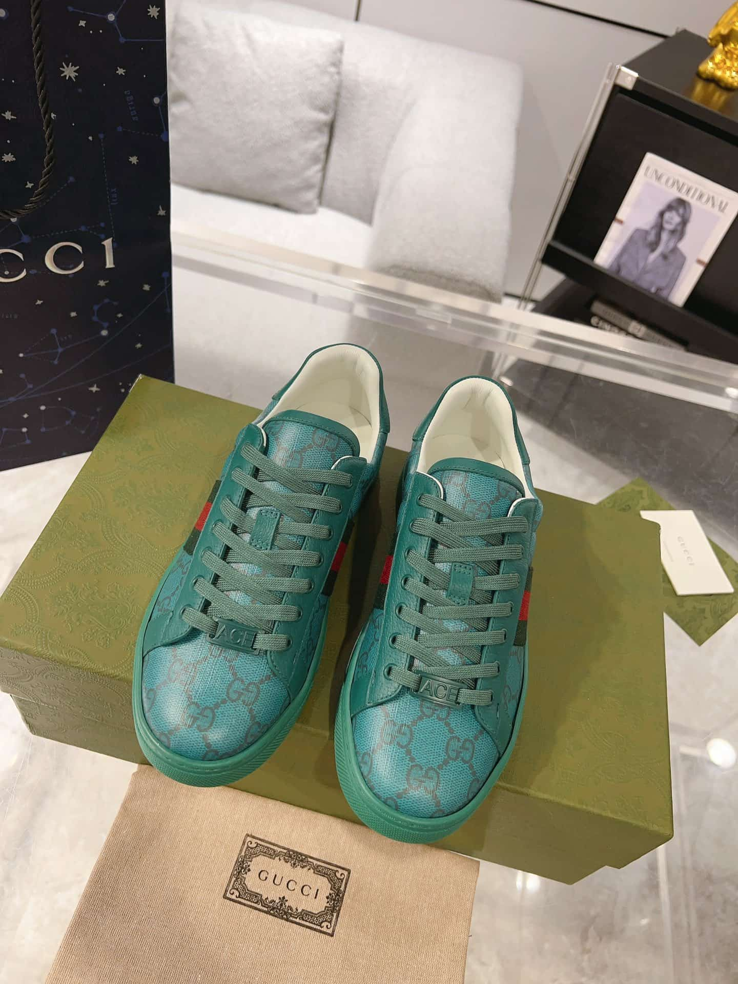 Gucci Ace Men Women Low-top Sneaker 