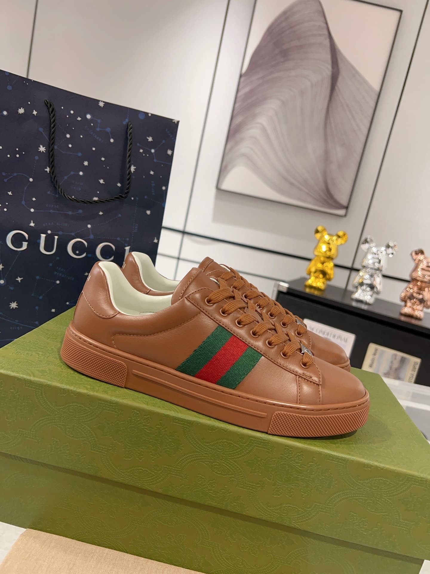 Gucci Ace Men Women Low-top Sneaker 