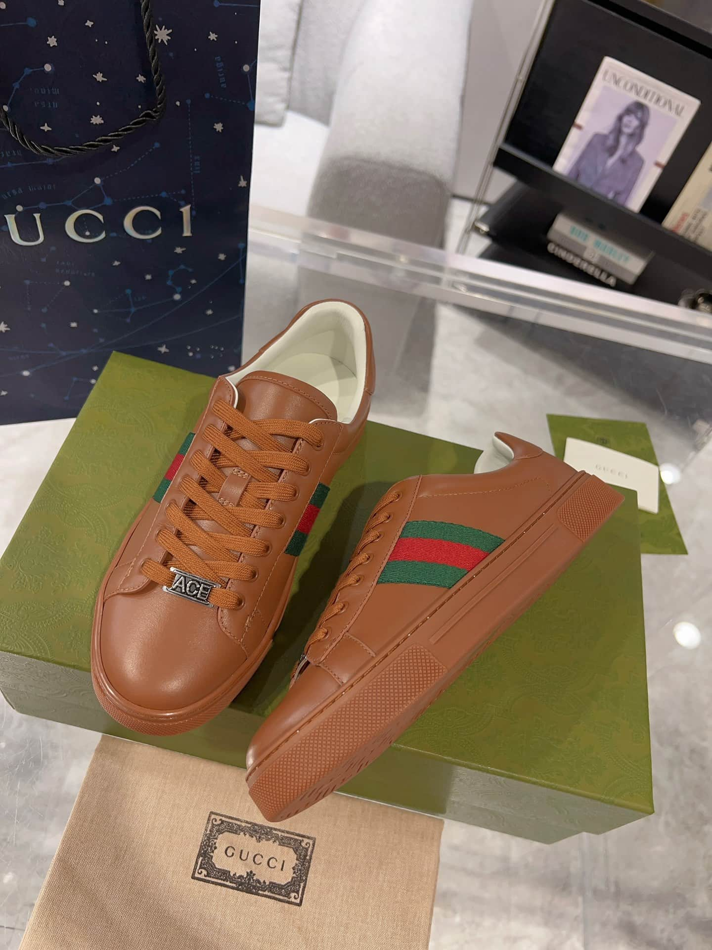 Gucci Ace Men Women Low-top Sneaker 