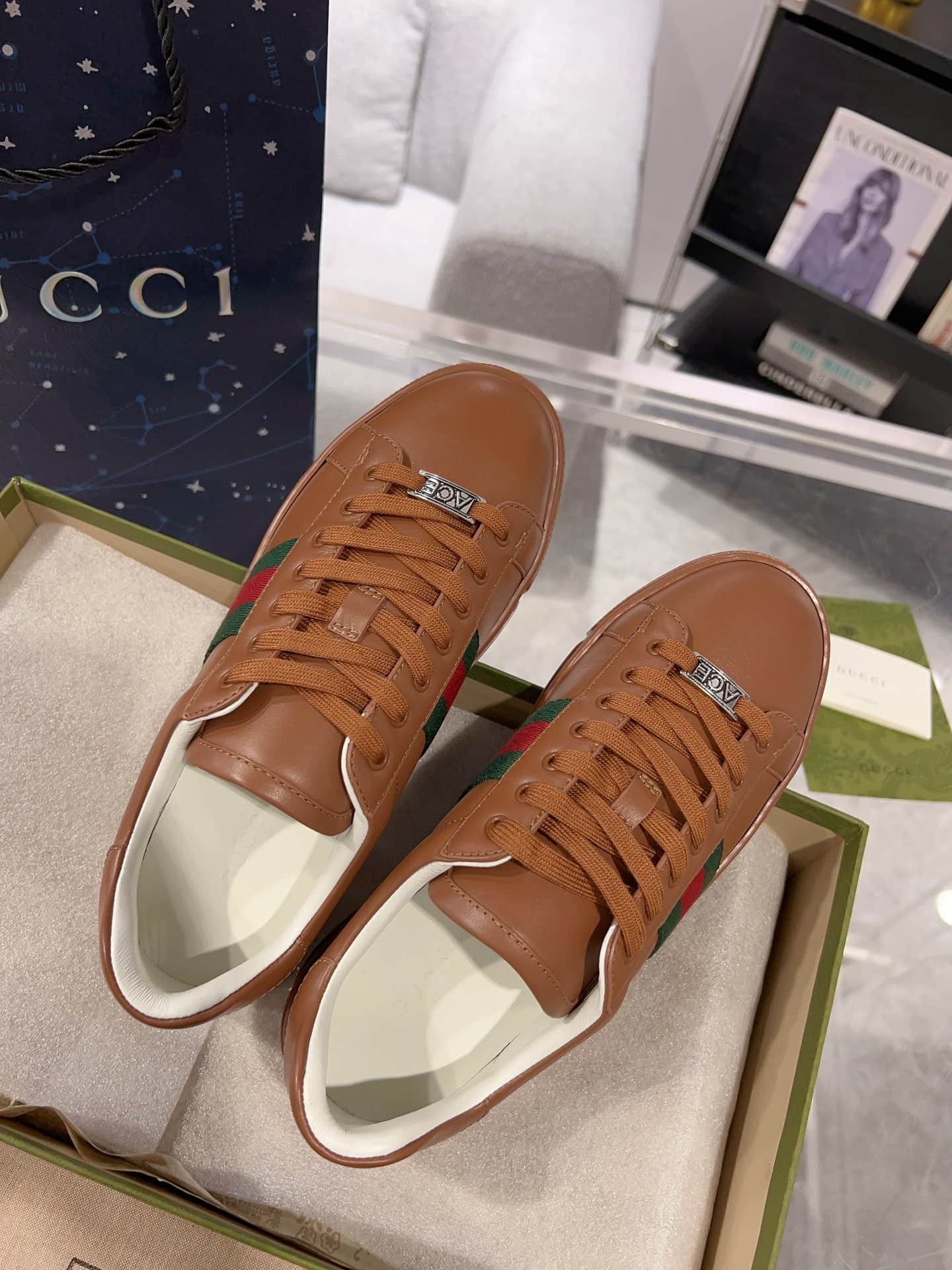 Gucci Ace Men Women Low-top Sneaker 