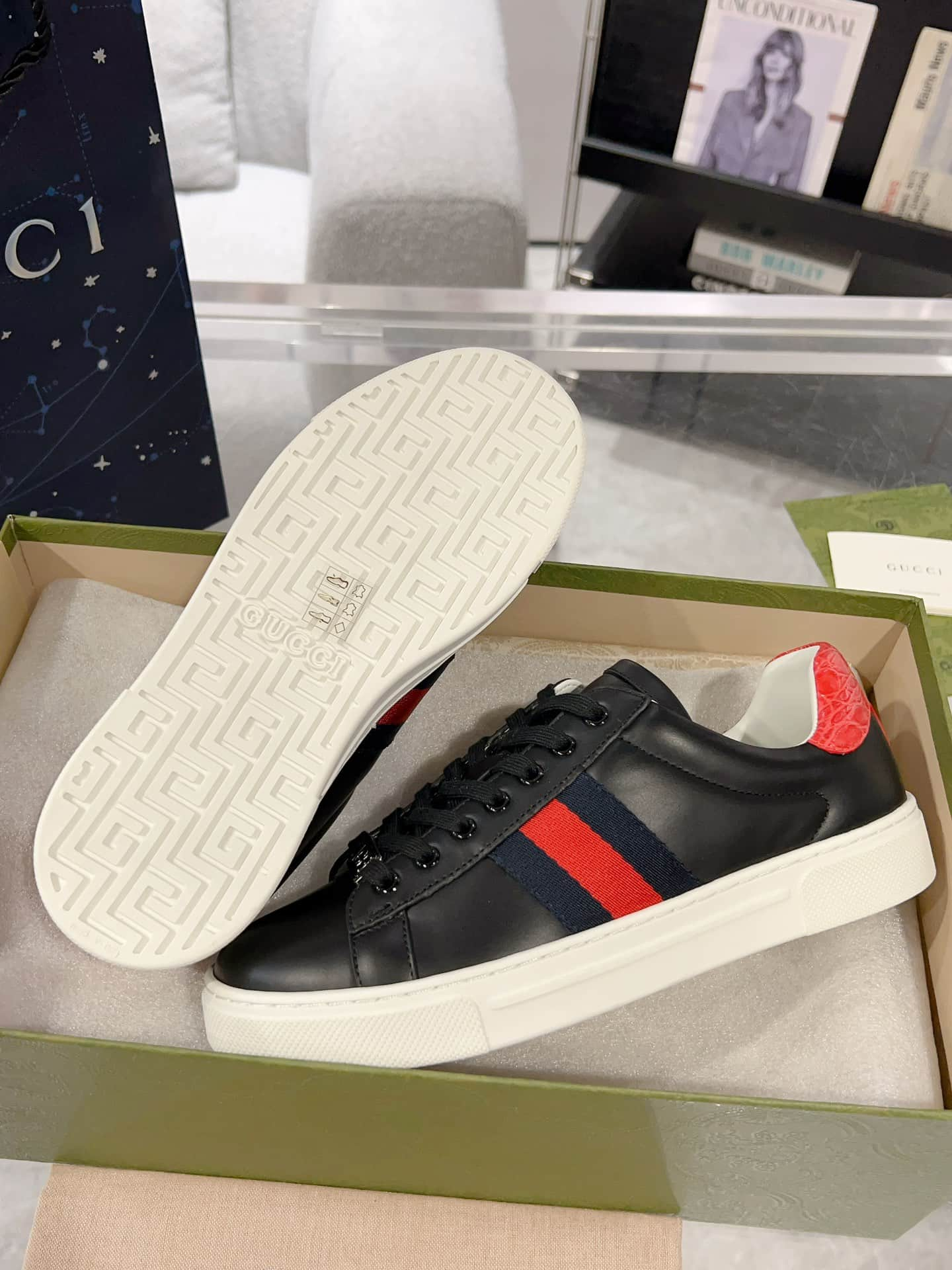 Gucci Ace Men Women Low-top Sneaker 