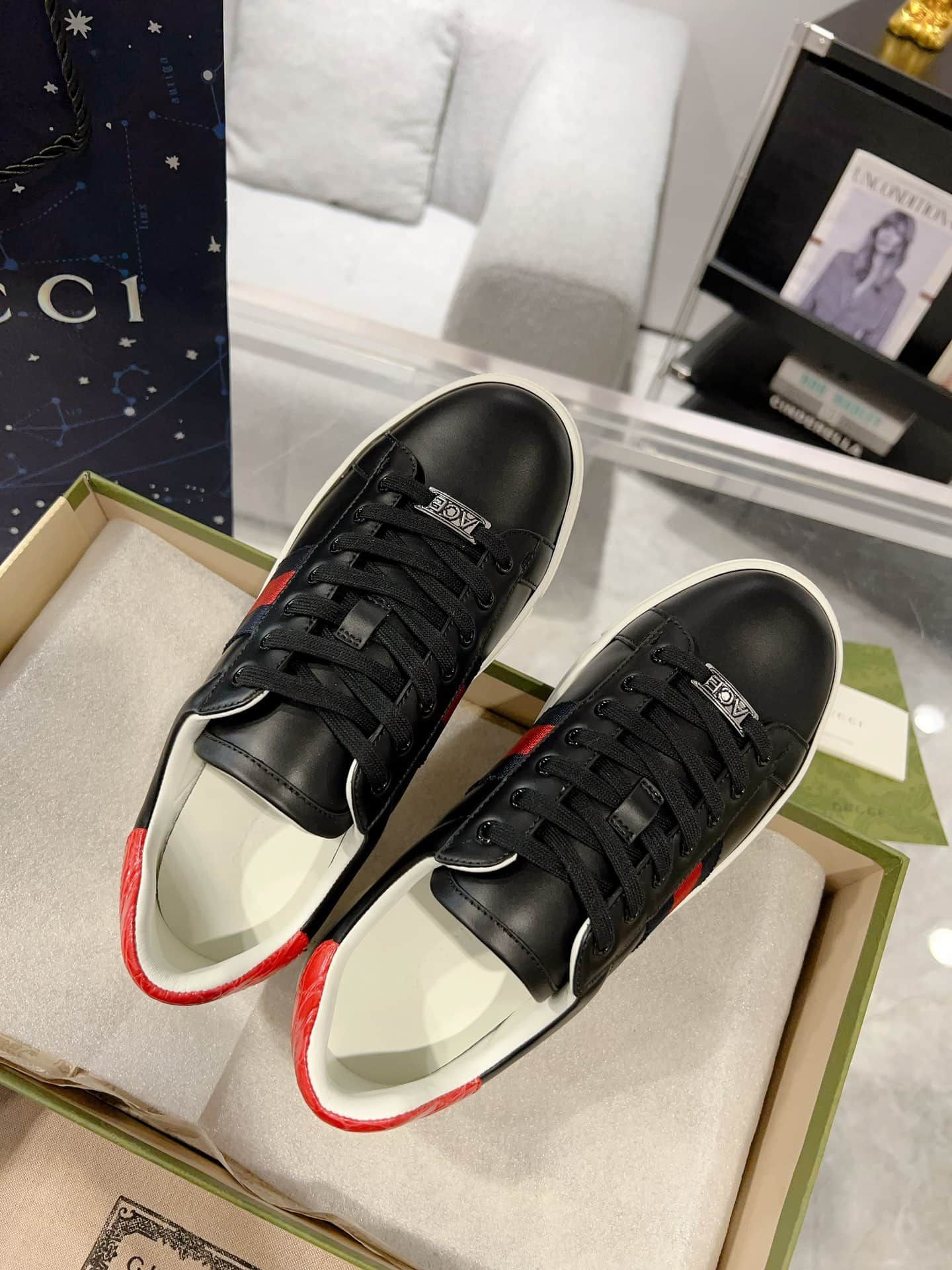 Gucci Ace Men Women Low-top Sneaker 