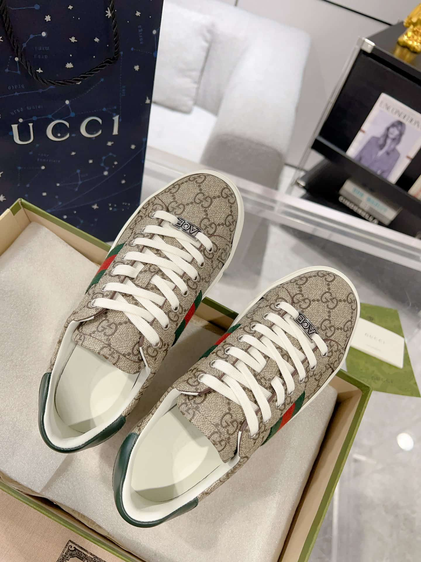 Gucci Ace Men Women Low-top Sneaker 