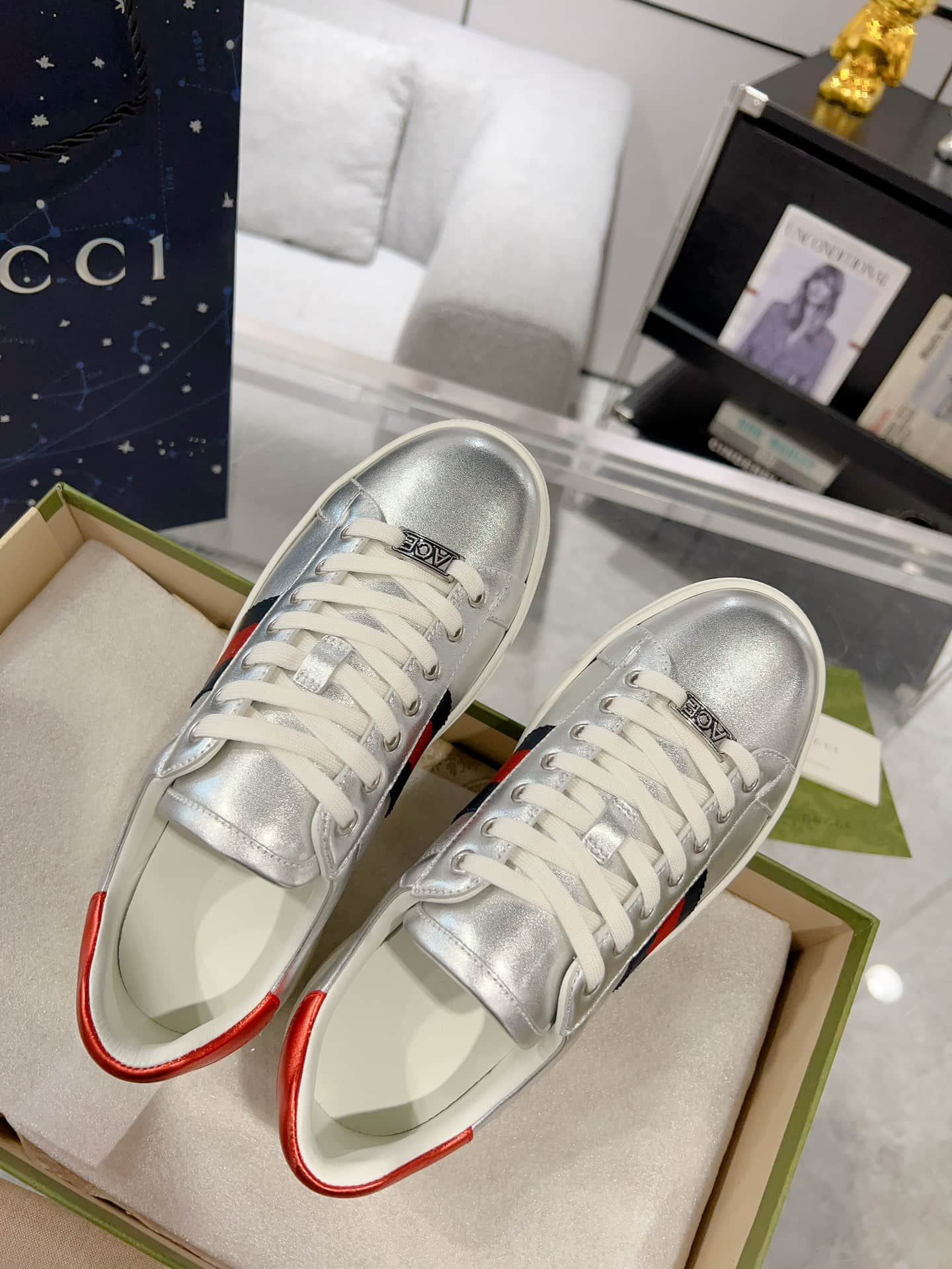 Gucci Ace Men Women Low-top Sneaker 