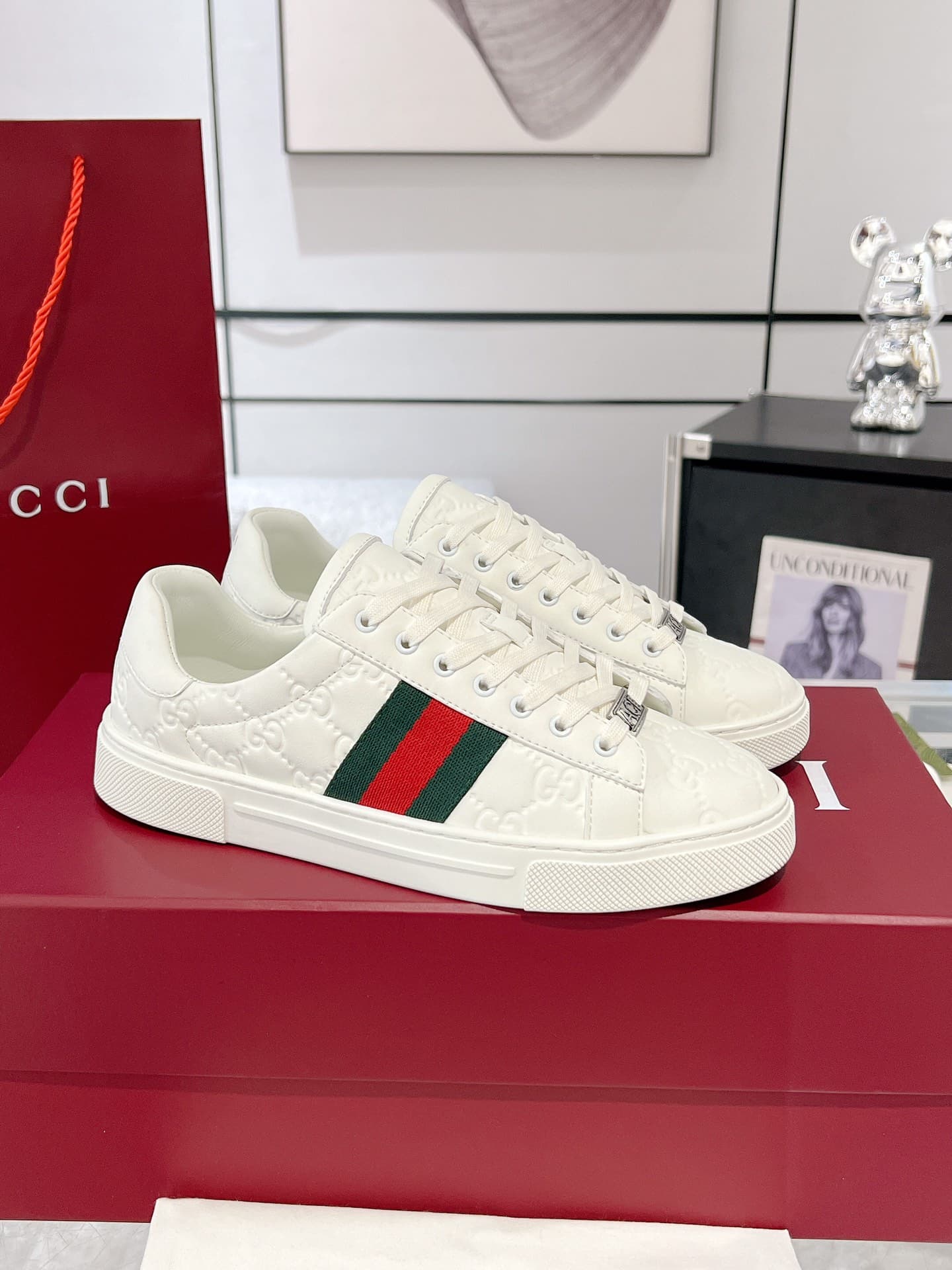 Gucci Ace Men Women Low-top Sneaker 