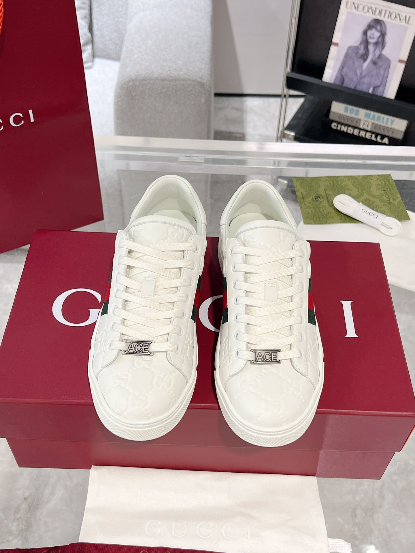 Gucci Ace Men Women Low-top Sneaker 