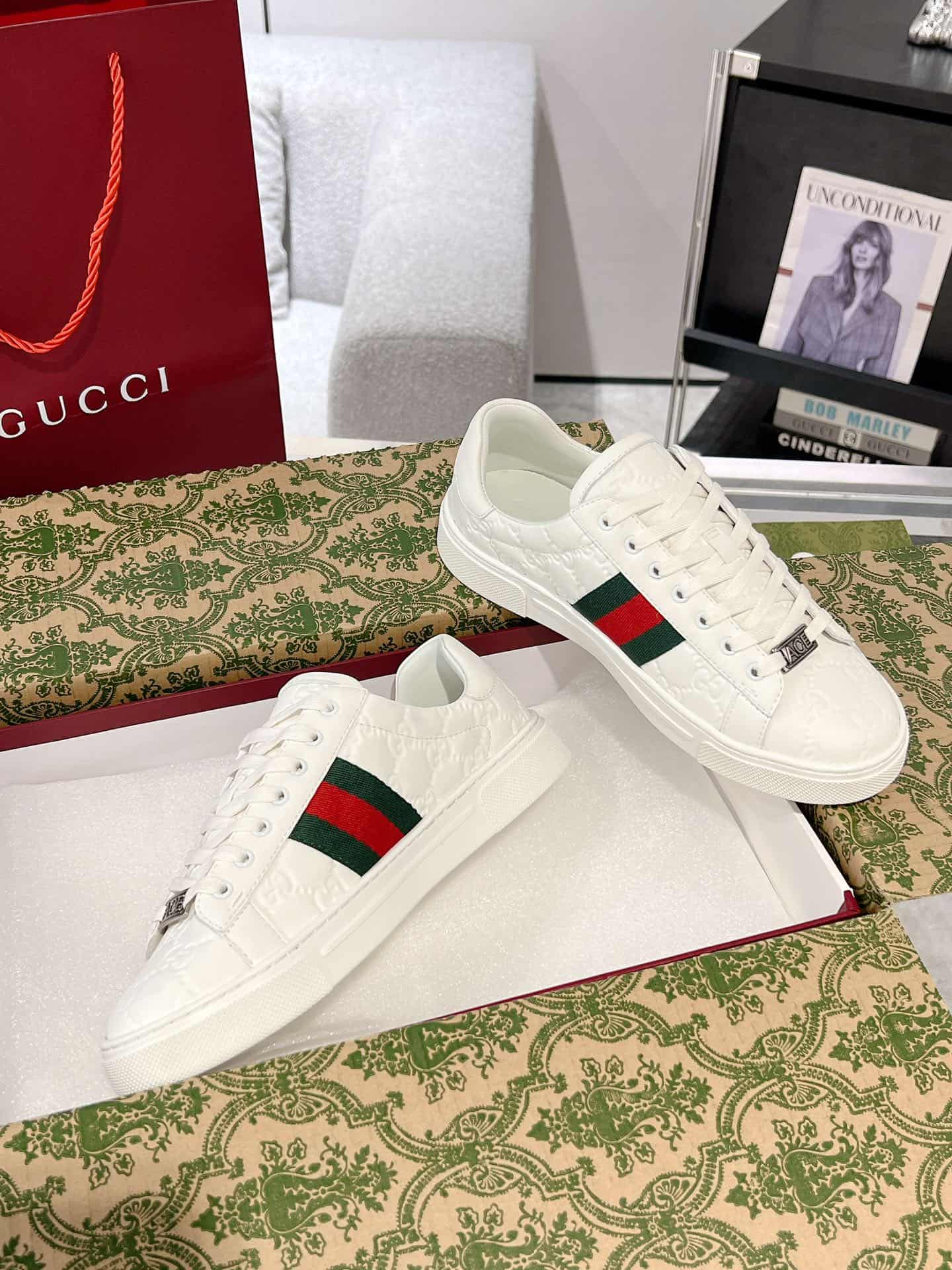 Gucci Ace Men Women Low-top Sneaker 