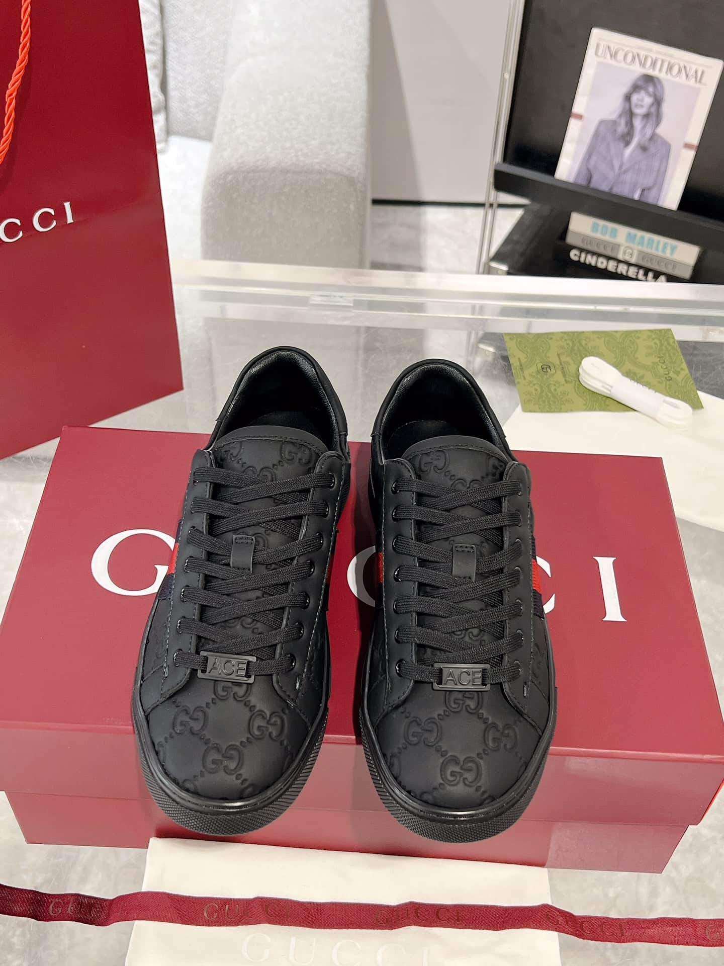 Gucci Ace Men Women Low-top Sneaker 