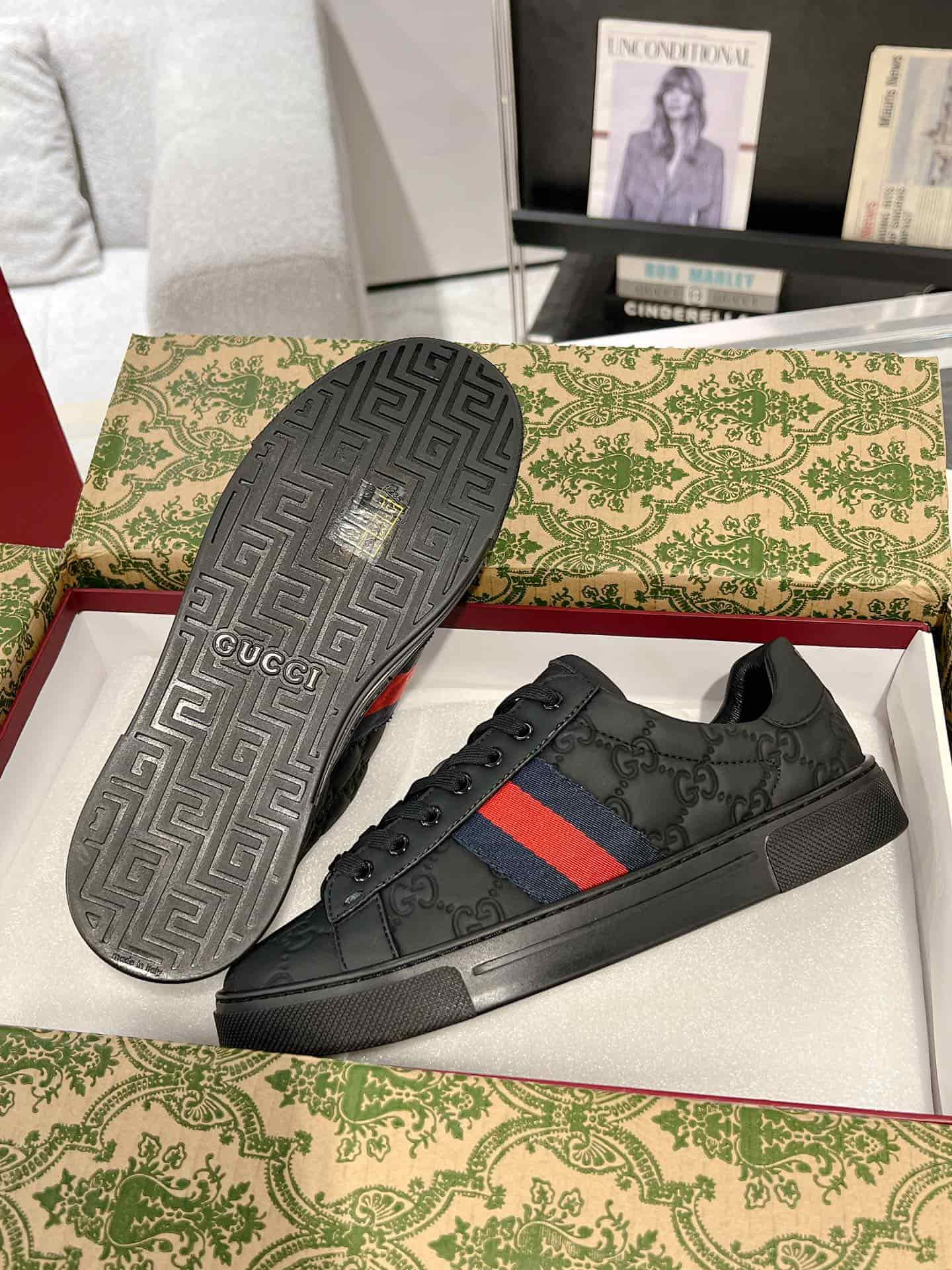 Gucci Ace Men Women Low-top Sneaker 