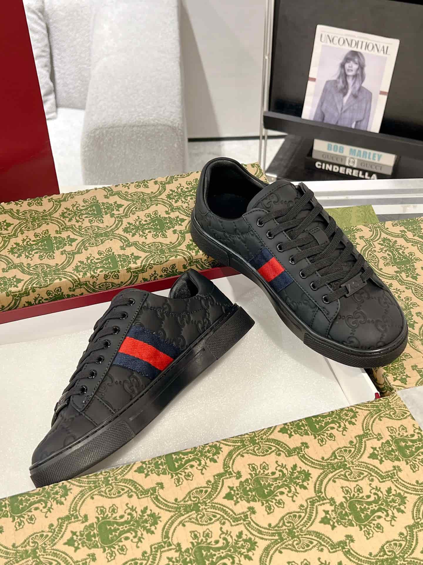 Gucci Ace Men Women Low-top Sneaker 