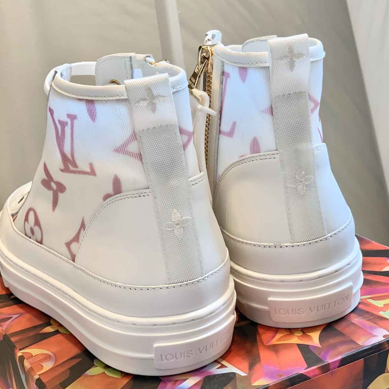 Louis Vuitton Stellar Sneaker Boot In Pink