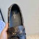 Louis Vuitton Gloria Flat Loafer Monogram Canvas In Brown