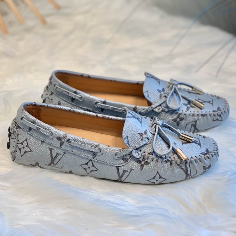 Louis Vuitton Gloria Flat Loafer Monogram Canvas In Blue