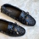 Louis Vuitton Gloria Flat Loafer In Black Leather