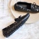 Louis Vuitton Gloria Flat Loafer In Black Leather