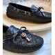 Louis Vuitton Gloria Flat Loafer In Black Leather